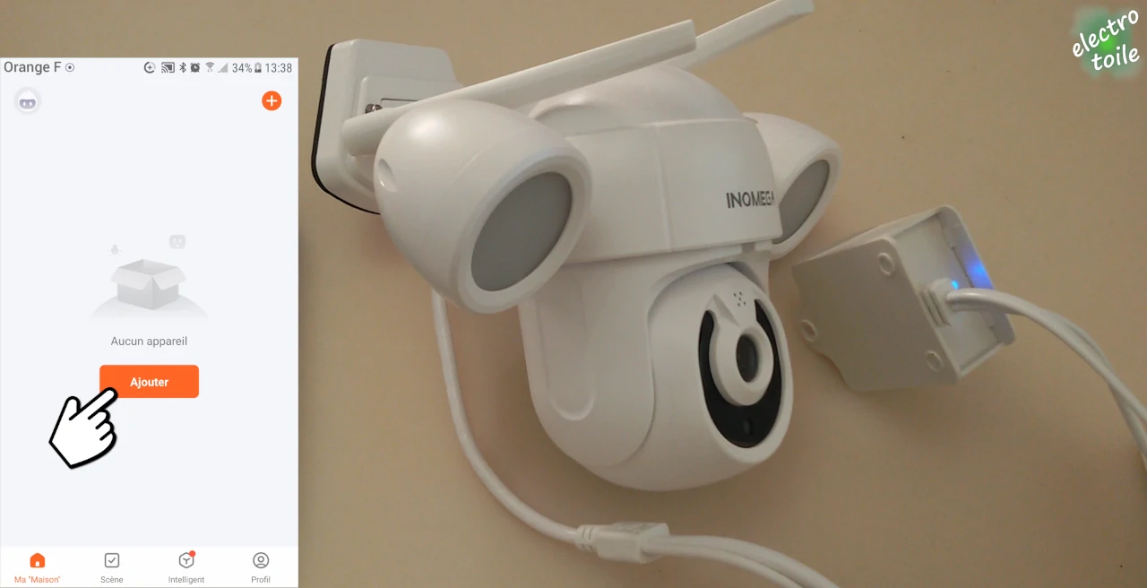 ajouter une caméra de surveillance en Wi-Fi dans l'application Tuya Smart