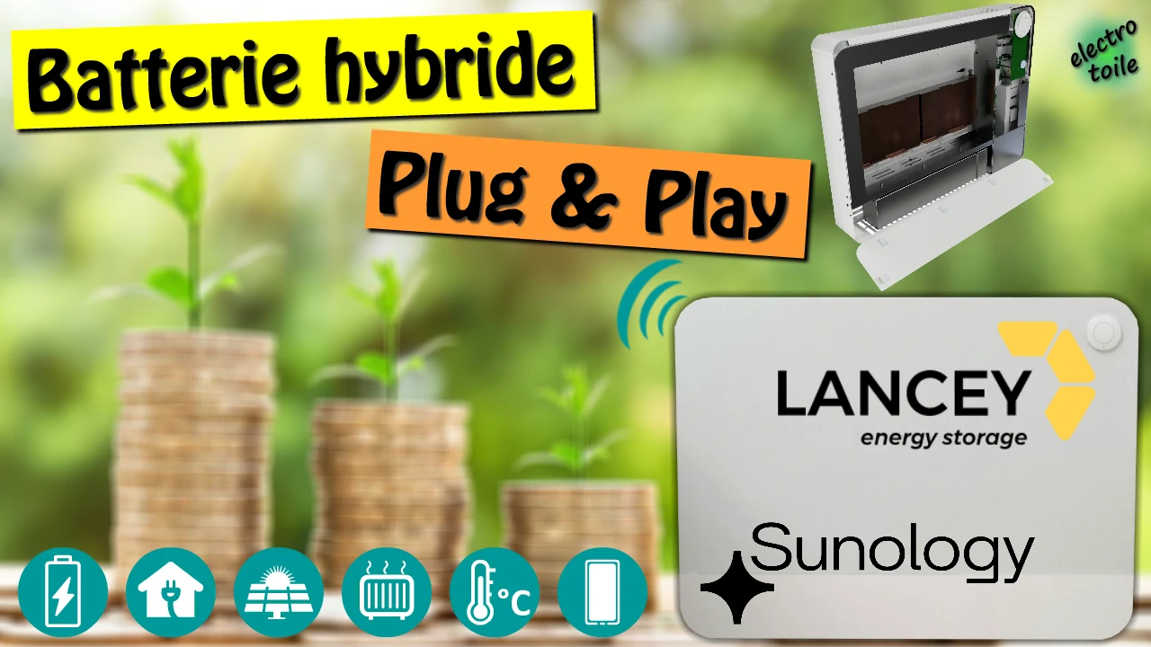 batterie hybride plug and play avec radiateur intégré Sunology / Lancey