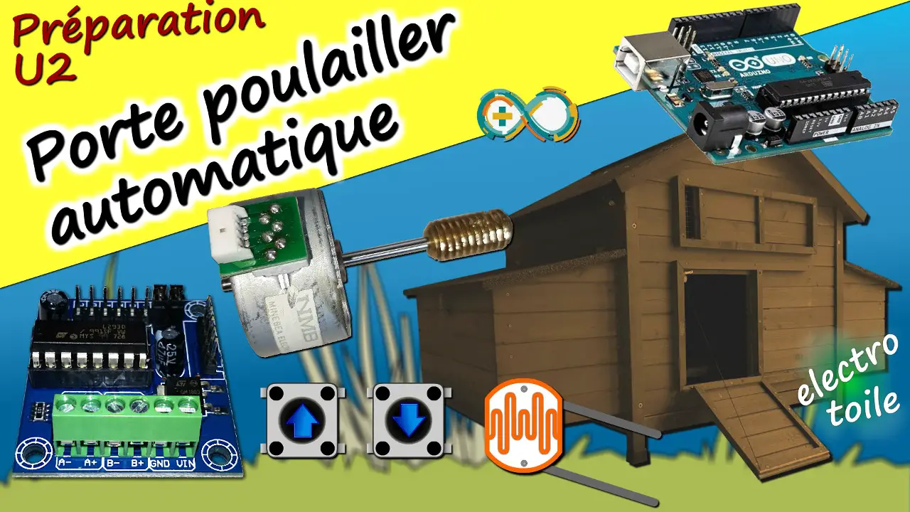 Préparation de l'automatisation d'une porte pour poulailler