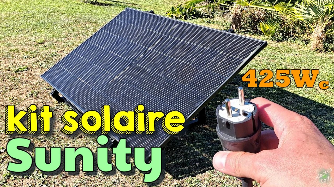 kit solaire Sunity, le panneau plug and play qui permet de produire de l'électricité dans son jardin
