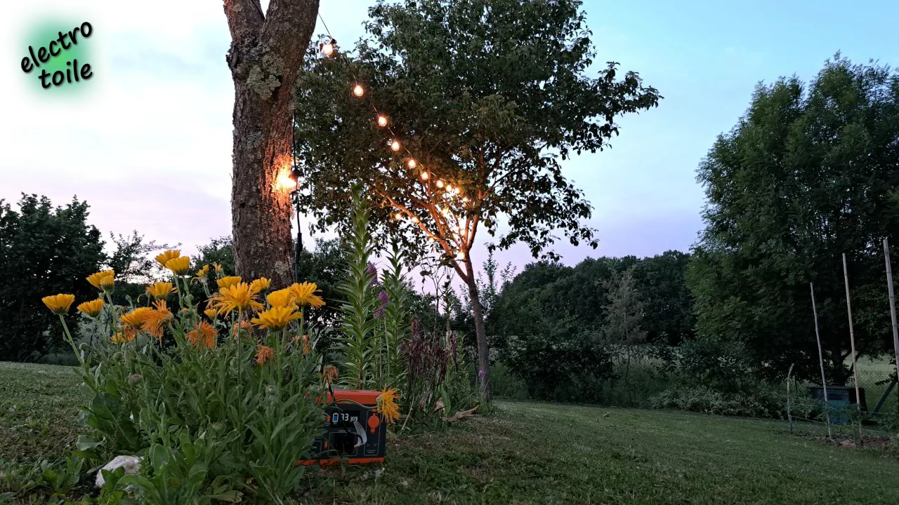 illuminez votre jardin avec une guirlande lumineuse type guinguette