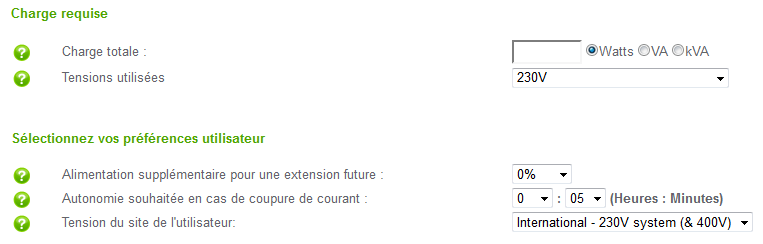 Choix de la protection Back-UPS (APC Schneider Electric)