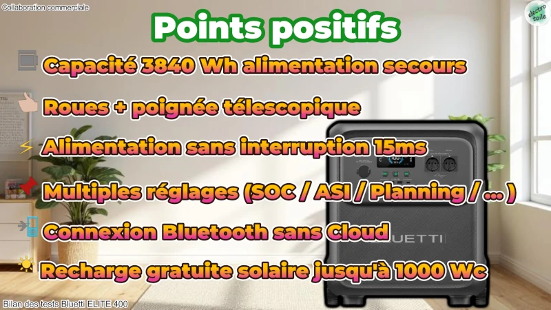 les avantages de la station Bluetti ELITE 40