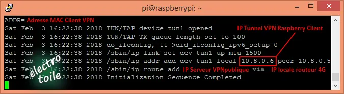 connexion au serveur OpenVPN