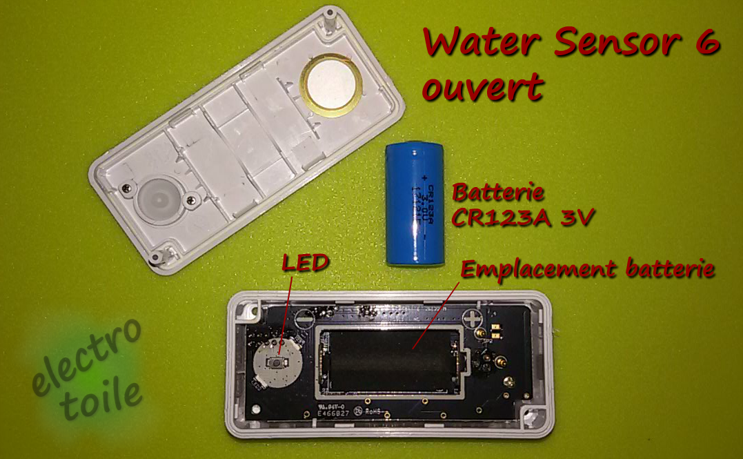 Intérieur du water sensor 6 aeotec