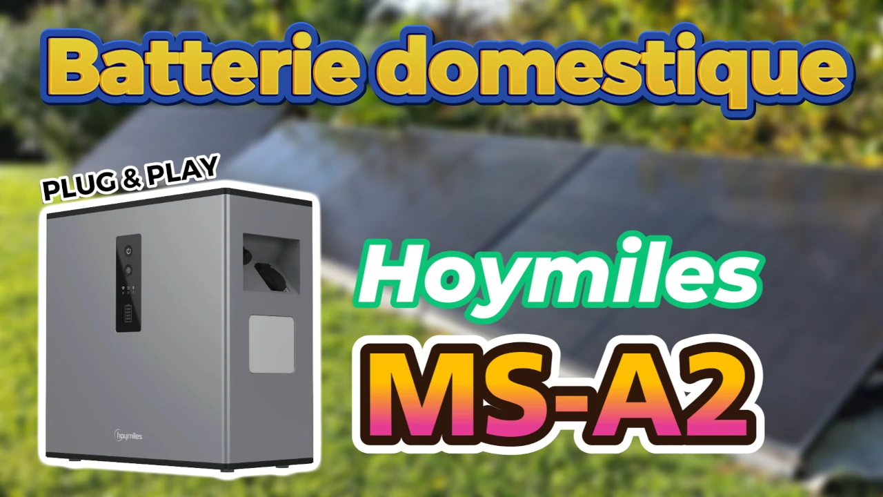 hoymiles MS-A2 la batterie domestique plug and play avec micro-onduleur bidirectionnel