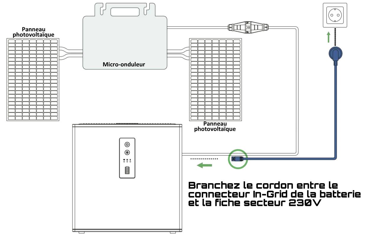 câblage de la batterie Hoymiles MS-A2