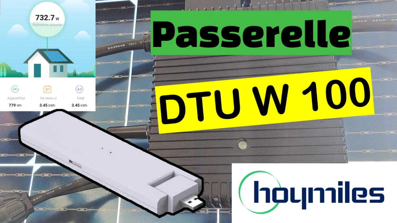passerelle DTU-W100 Hoymiles pour surveiller la production des panneaux photovoltaïques