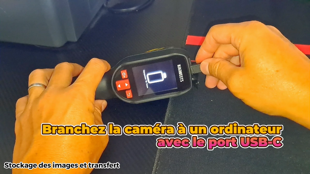 comment transférer les images thermique sur un ordinateur ?