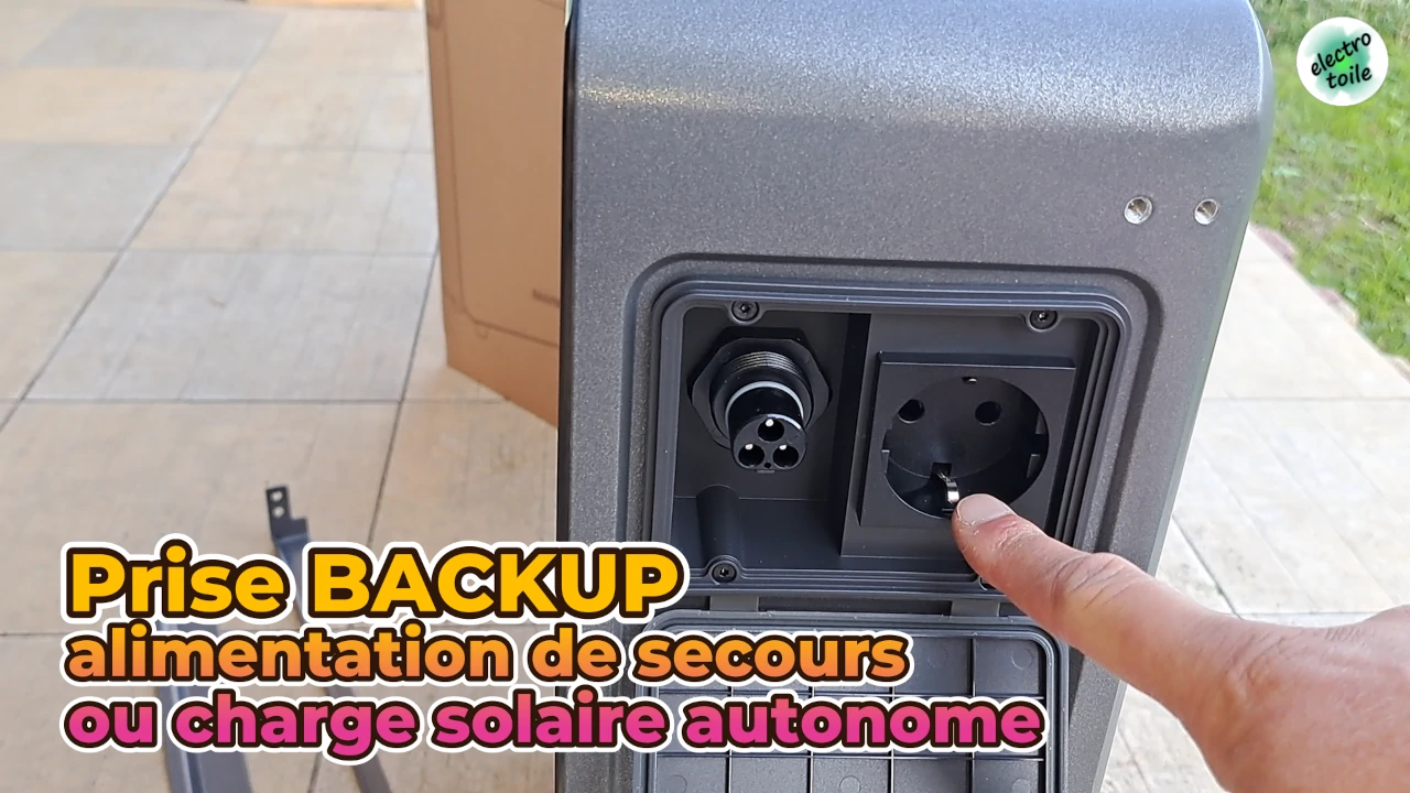 alimentation de secours en 230V et recharge solaire autonome