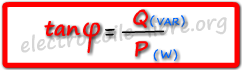 Formule permettant de calculer la tangente PHI