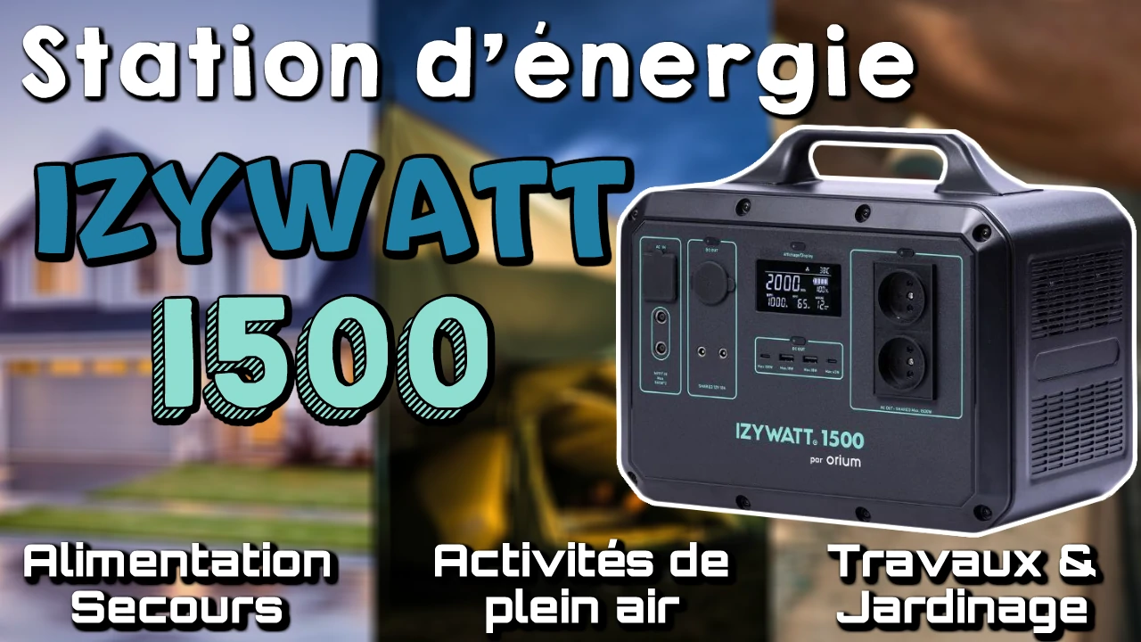 station d'énergie portative Izywatt 1500