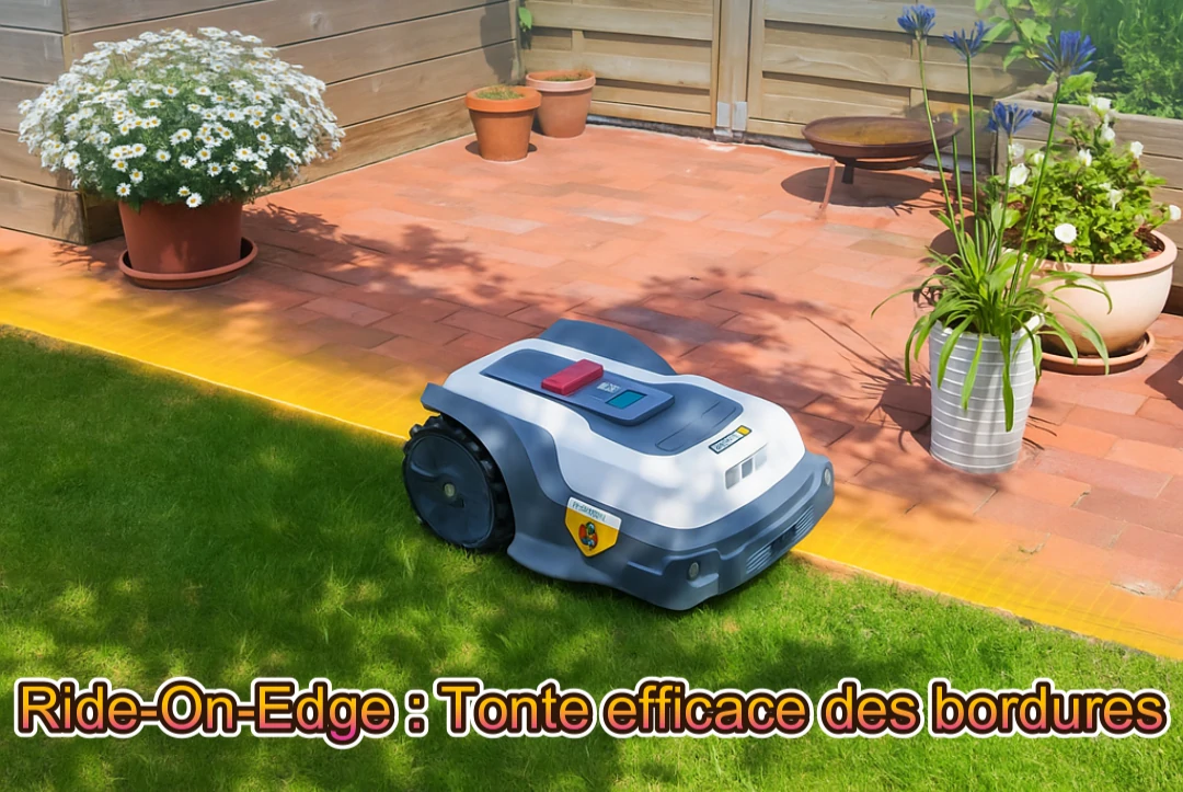 Robot tondeuse RoboUP 1200 Pro le robot tondeuse roboUP 1200 PRO est capable de tondre les bordures