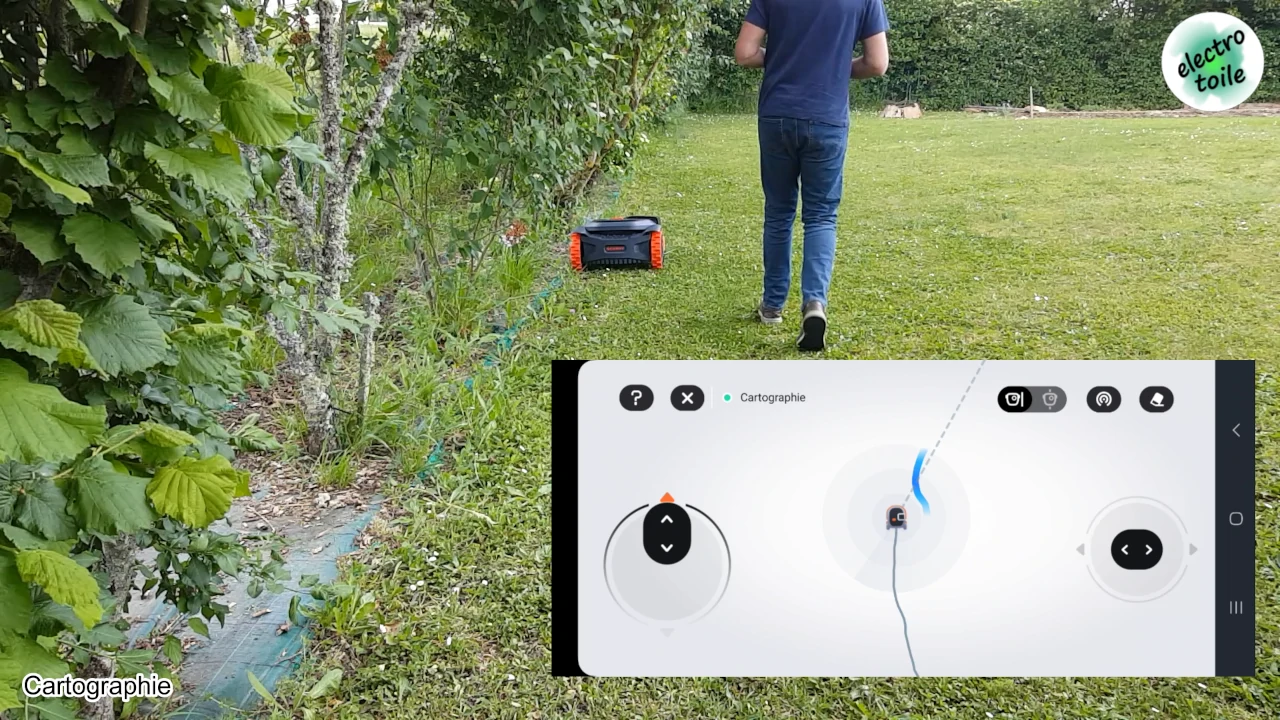 comment cartographier le jardin avec l'application Navimow