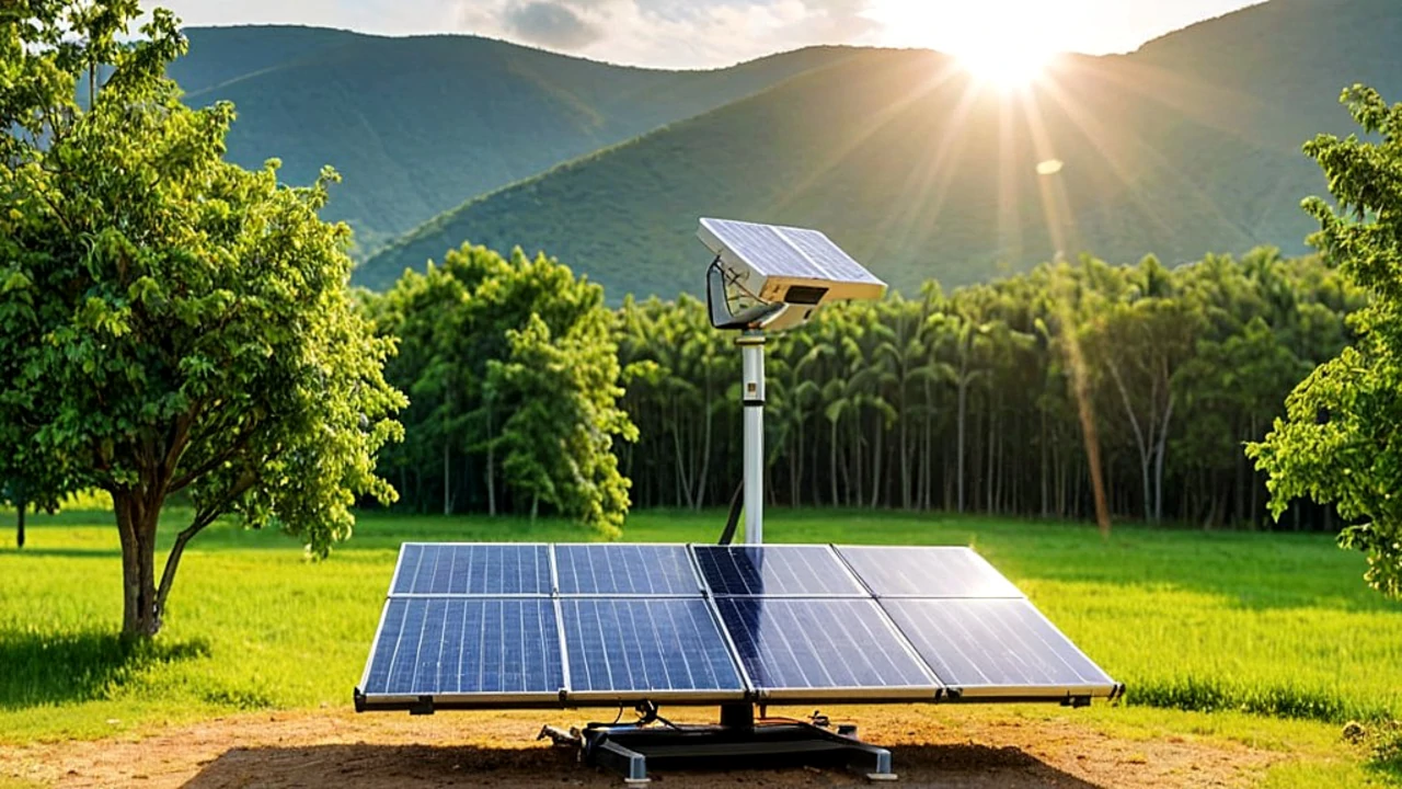 Tracker solaire pour suivre la course du soleil et augmenter la production énergétique