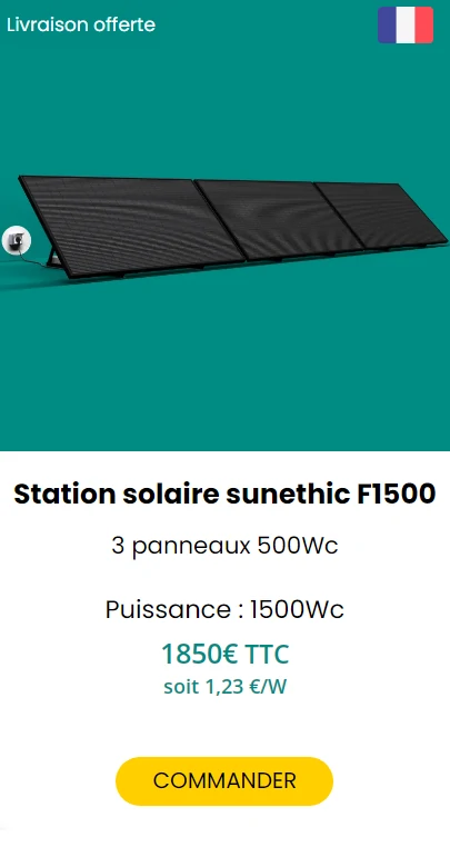 station solaire sunethic F1500