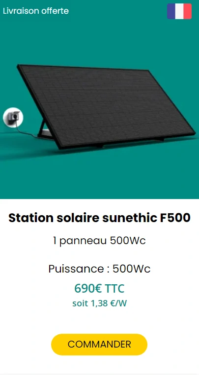 station solaire sunethic F500