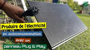production solaire avec panneau photovoltaïque plug and play