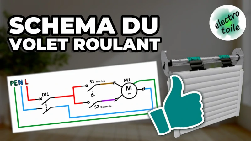 schéma électrique du volet roulant