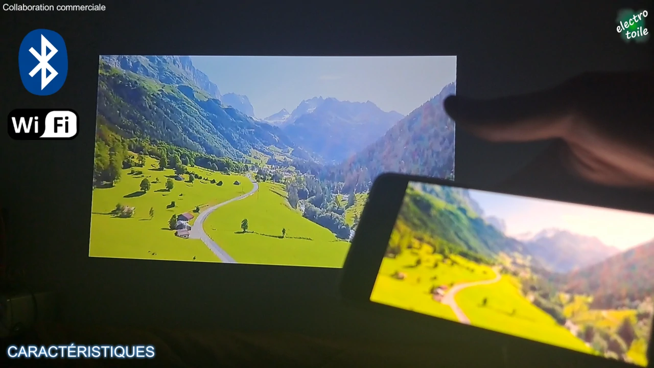 dupliquer l'écran du smartphone sur le vidéoprojecteur wanbo x5
