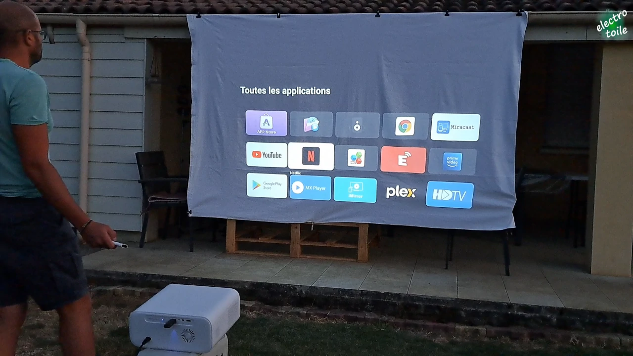 installer des applications sur vidéoprojecteur wanbo X5