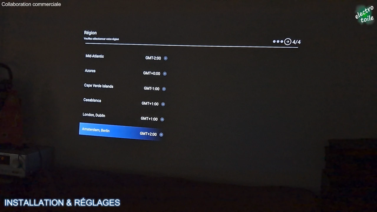 comment définir le fuseau horaire sur le vidéoprojecteur wanbo x5