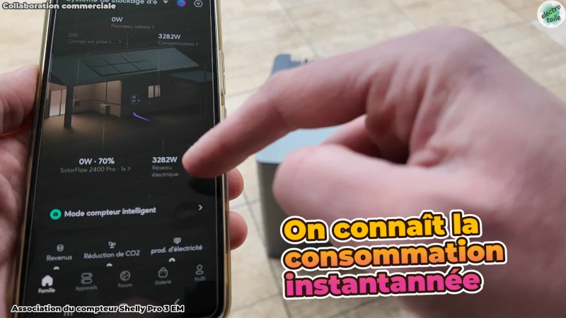Associer le Shelly pro 3 EM dans l'application Zendure