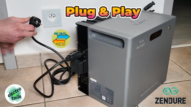 la batterie SolarFlow 2400 PRO est simple à utiliser