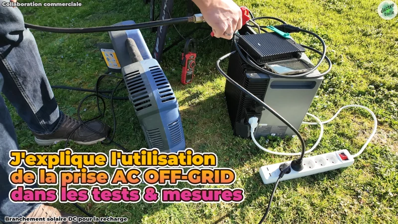 usage hors réseau (off grid) de la batterie solaire SolarFlow 2400 Pro