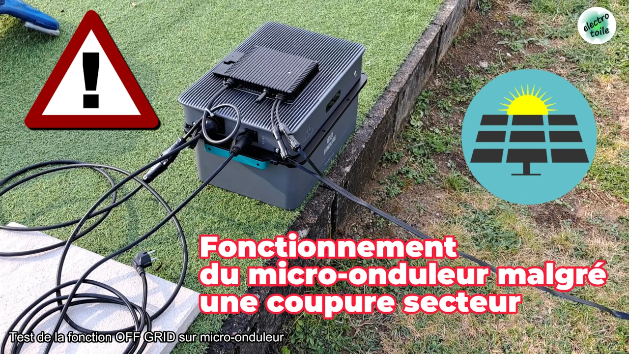 continuité de service des système solaire même en cas de coupure de courant avec le SolarFlow 2400 AC