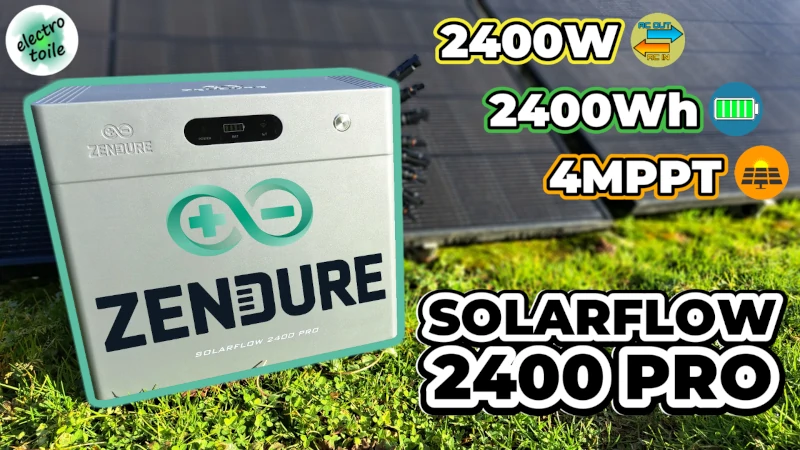 SolarFlow 2400 PRO Zendure test batterie solaire plug and play février 2026